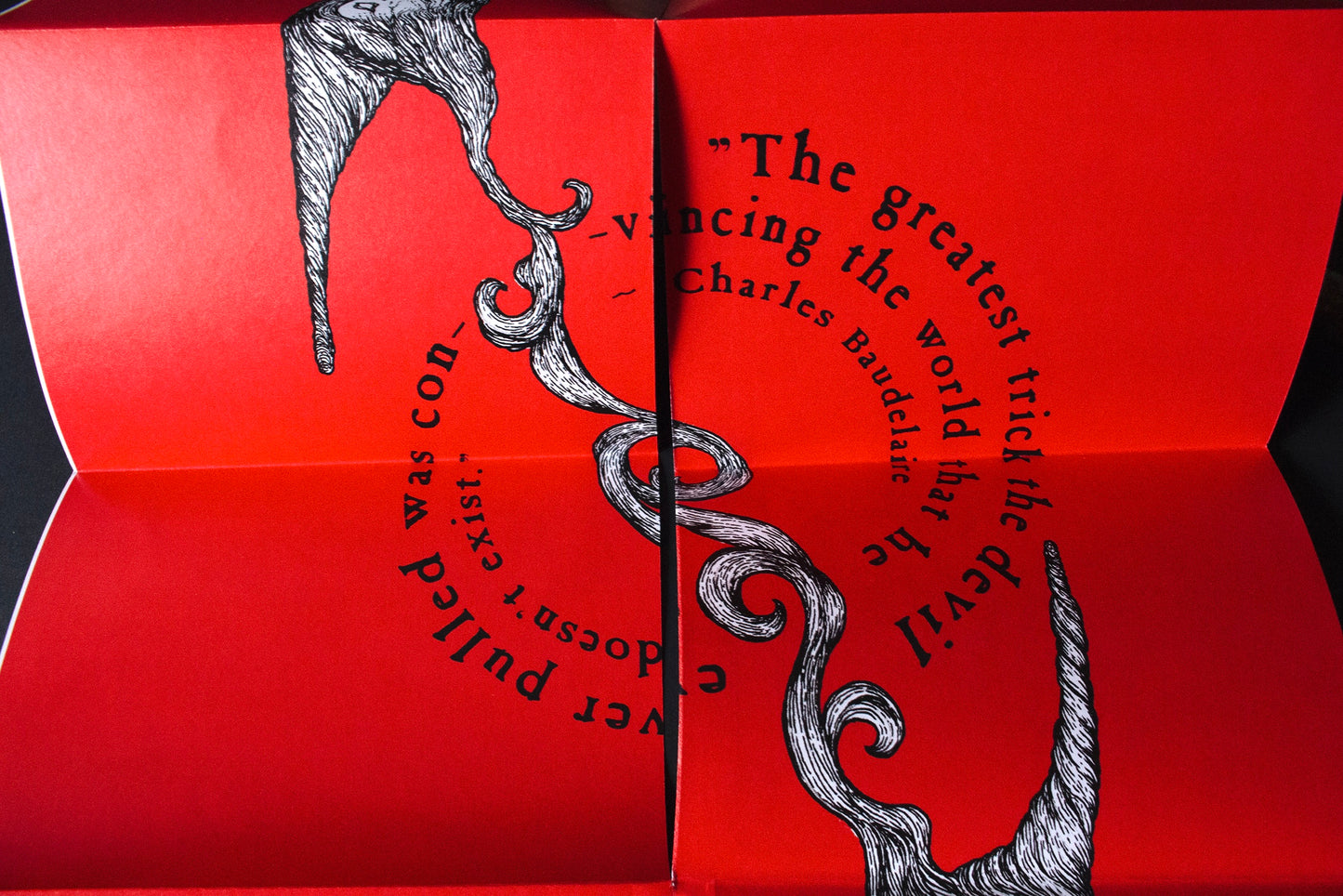 the back side of the demonology zine