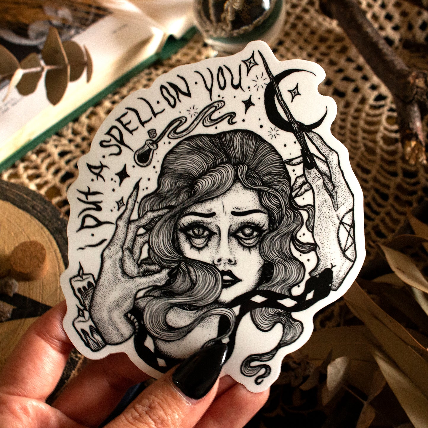 "I PUT A SPELL ON YOU" VINYL STICKER