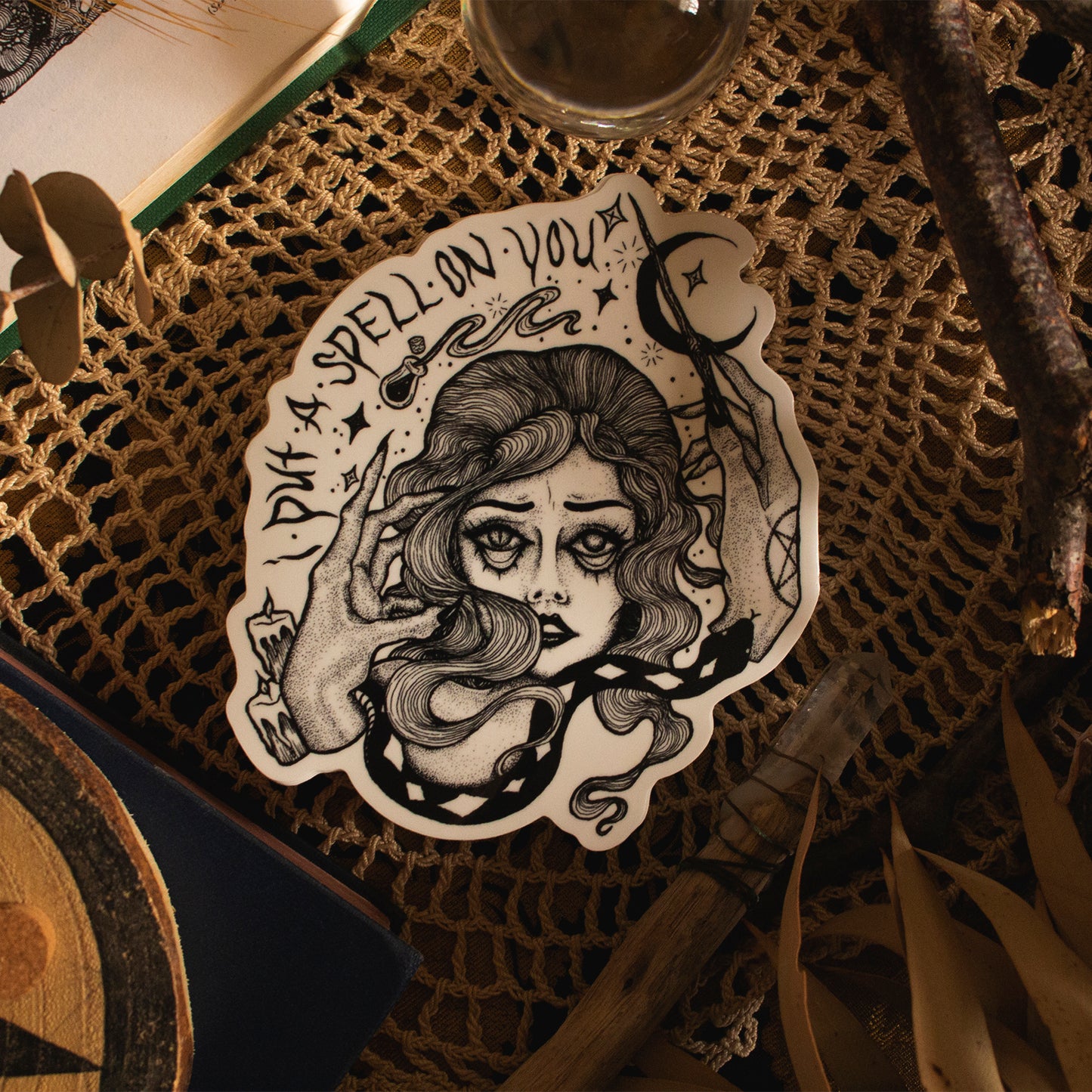 "I PUT A SPELL ON YOU" VINYL STICKER