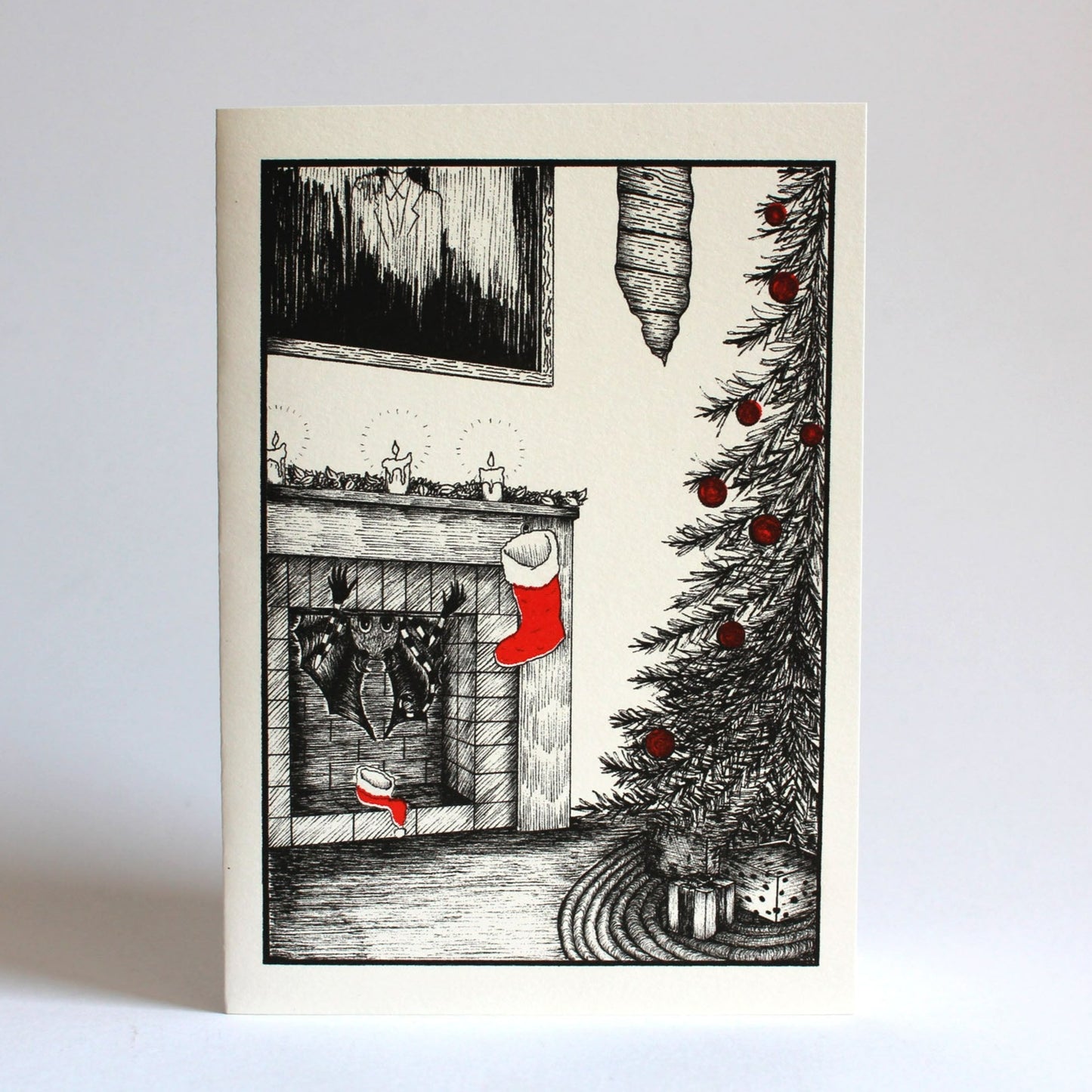 MONSTER CLAUS GREETING CARD