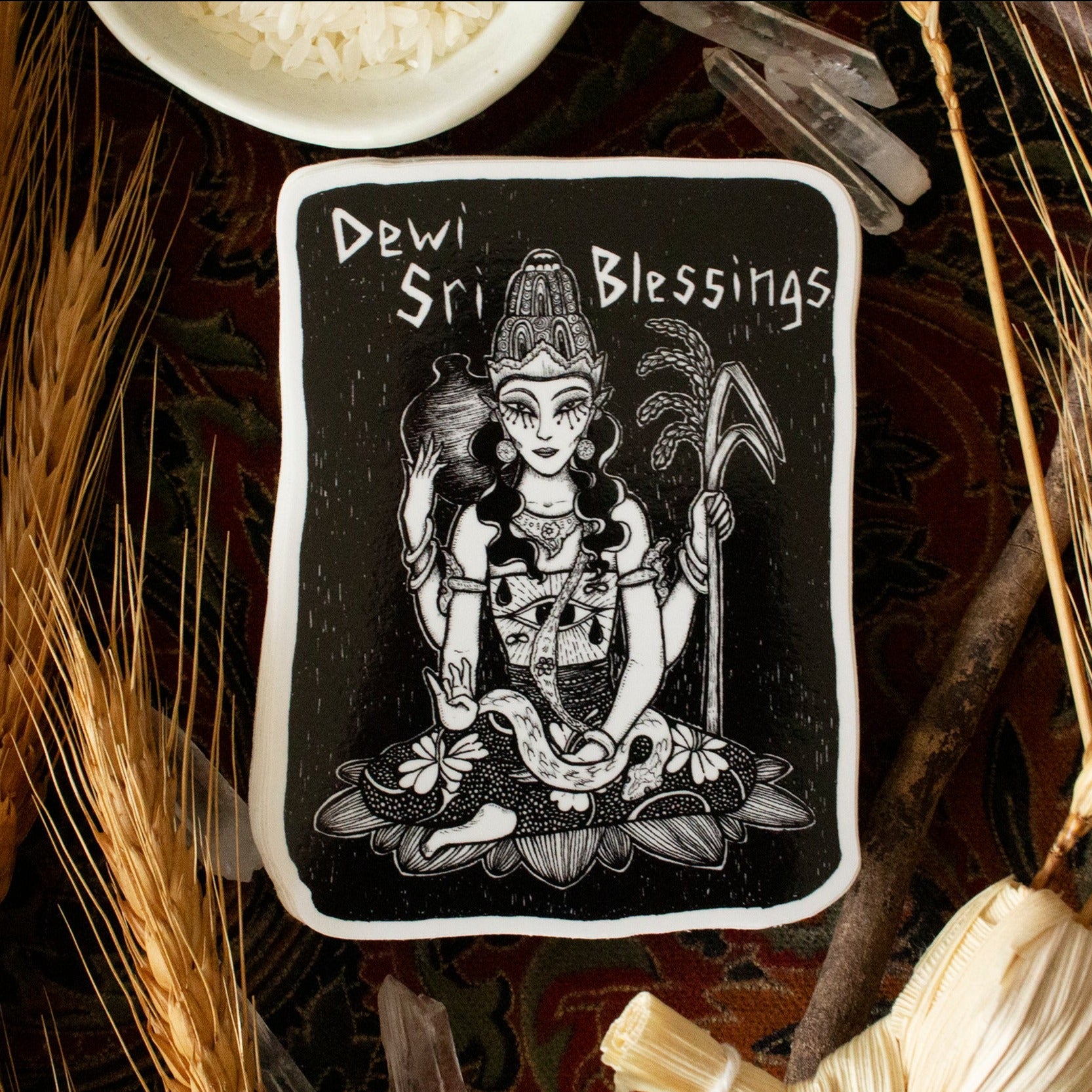 DEWI SRI VINYL STICKER β melancholymemento