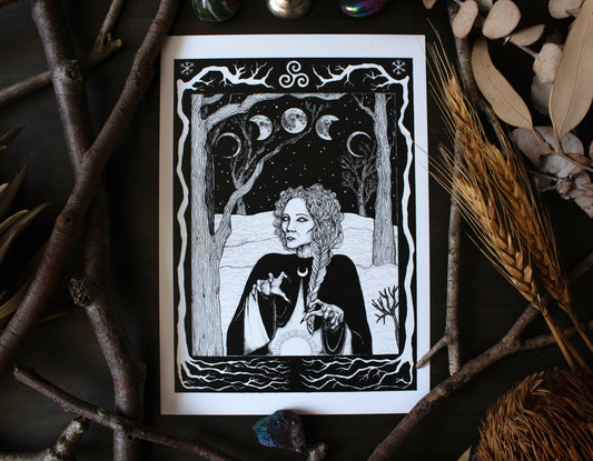 DARK GODDESS ART PRINT