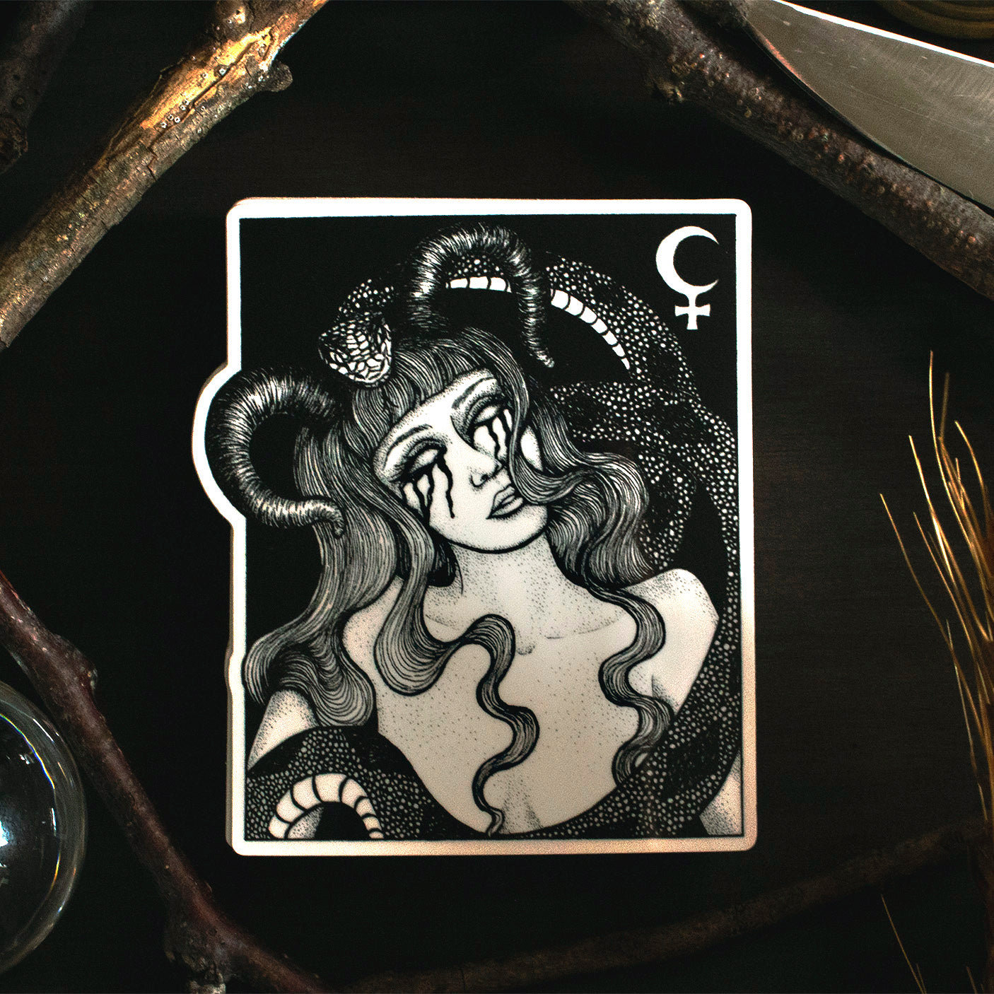 Lilith Firehawk Sticker LILITH VINYL STICKER – melancholymemento